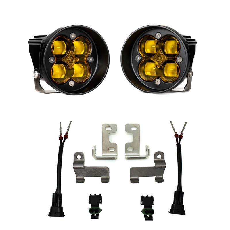 Toyota RAV4 Fog Light Pocket Kit - Baja Designs - Squadron - Amber - `16-`27